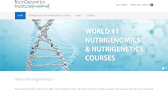 Desktop Screenshot of nutrigenomicsinstitute.com